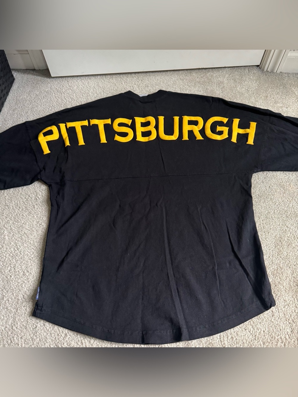 Black Pittsburgh Spirit Jersey Long Sleeve Shirt